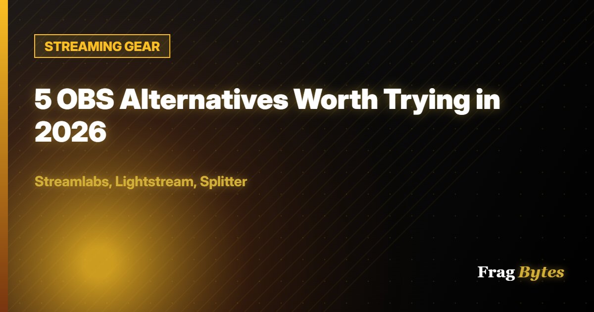 5 OBS Alternatives Worth Trying in 2026